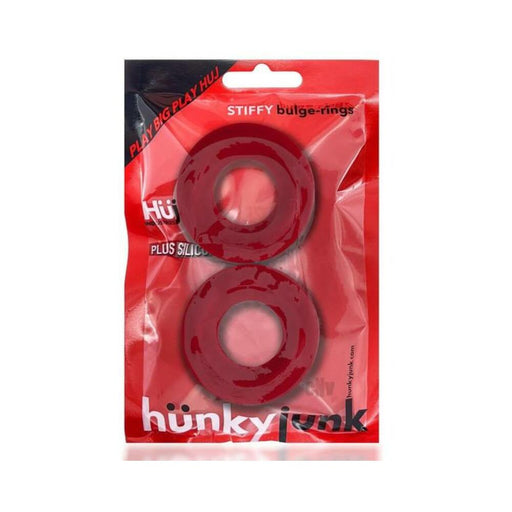 Oxballs Stiffy 2-pack Bulge Cockrings Silicone Tpr Cherry Ice | cutebutkinky.com