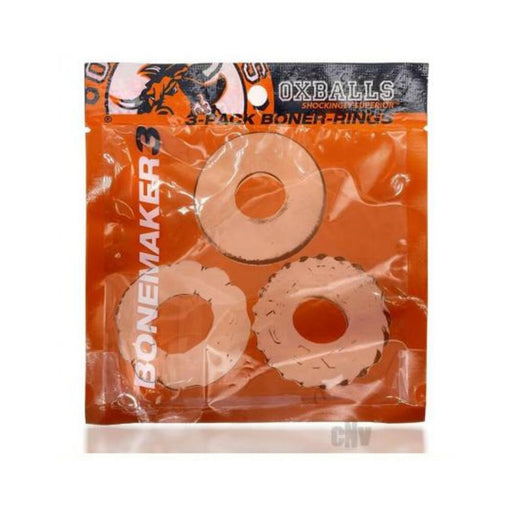 Oxballs Bonemaker 3-pack Boner Cockring Kit Flextpr Clear | cutebutkinky.com