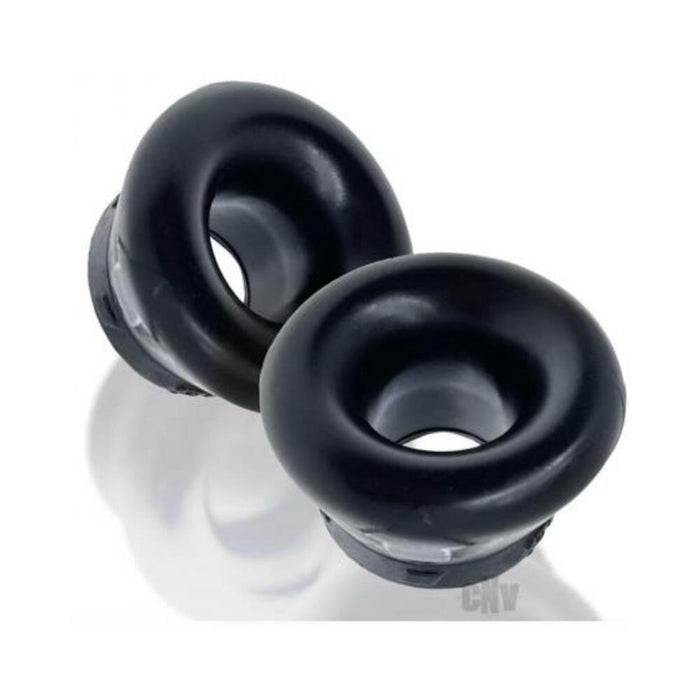 Oxballs Clone Duo 2-pack Ballstretcher Silicone Black / Black | cutebutkinky.com