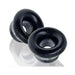 Oxballs Clone Duo 2-pack Ballstretcher Silicone Black / Black | cutebutkinky.com