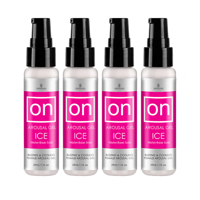 Sensuva ON Ice Arousal Gel 4-Pack 1 oz.