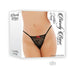 Barely Bare Crotchless Panty Black O/s | cutebutkinky.com