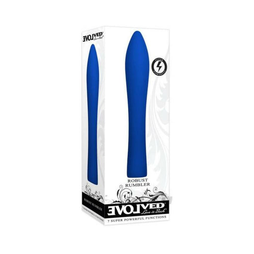 Evolved Robust Rumbler Rechargeable Silicone Blue | cutebutkinky.com