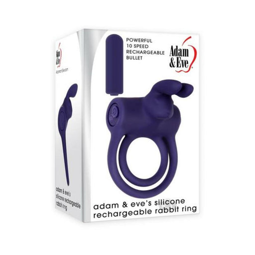 A&e Silicone Rechargable Rabbit Ring - Blue | cutebutkinky.com