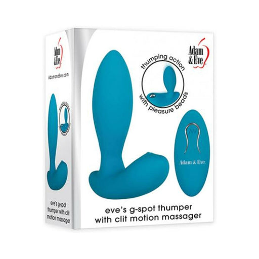 A&e G-spot Thumper With Clit Motion Massager Rechargeable, Remote Control Teal | cutebutkinky.com