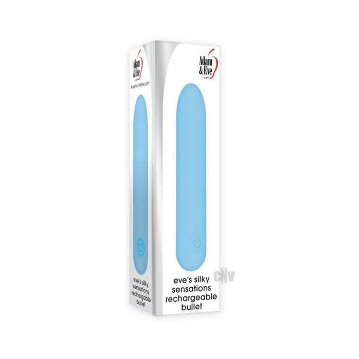 A&e Eve's Silky Sensations Rechargeable Bullet Blue | cutebutkinky.com