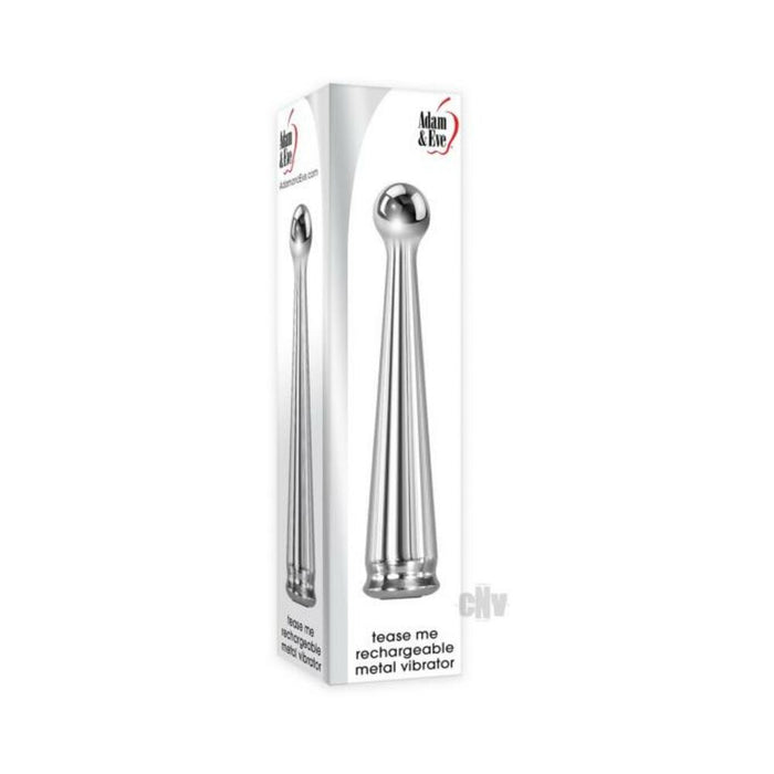 A&e Tease Me Rechargeable Metal Vibrator | cutebutkinky.com