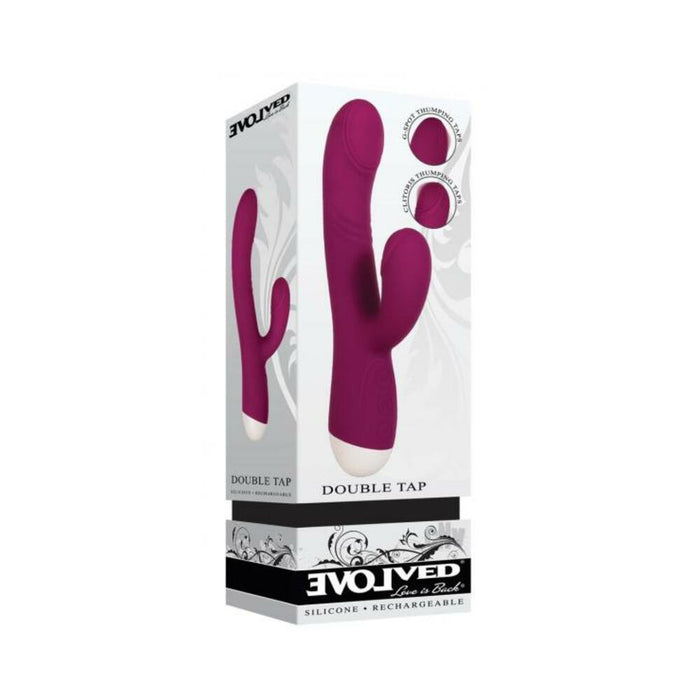 Evolved Double Tap Thumping Dual Stimulator | cutebutkinky.com