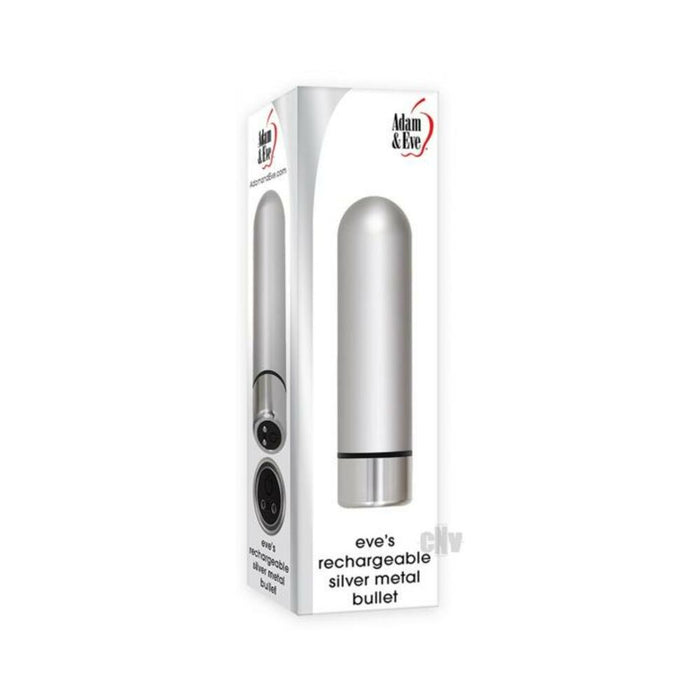 A&e Rechargeable Silver Metal Bullet | cutebutkinky.com