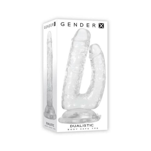 Gender X Dualistic Double-shafted Dildo Clear | cutebutkinky.com
