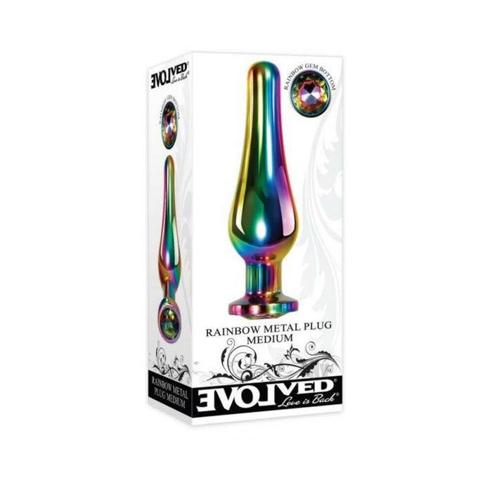 Evolved Rainbow Metal Plug Medium | cutebutkinky.com