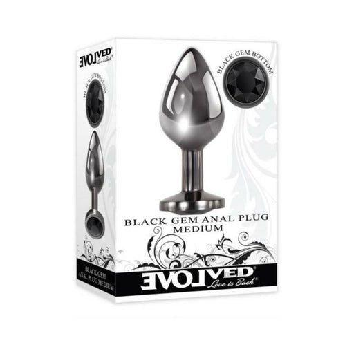 Evolved Black Gem Anal Plug Medium | cutebutkinky.com