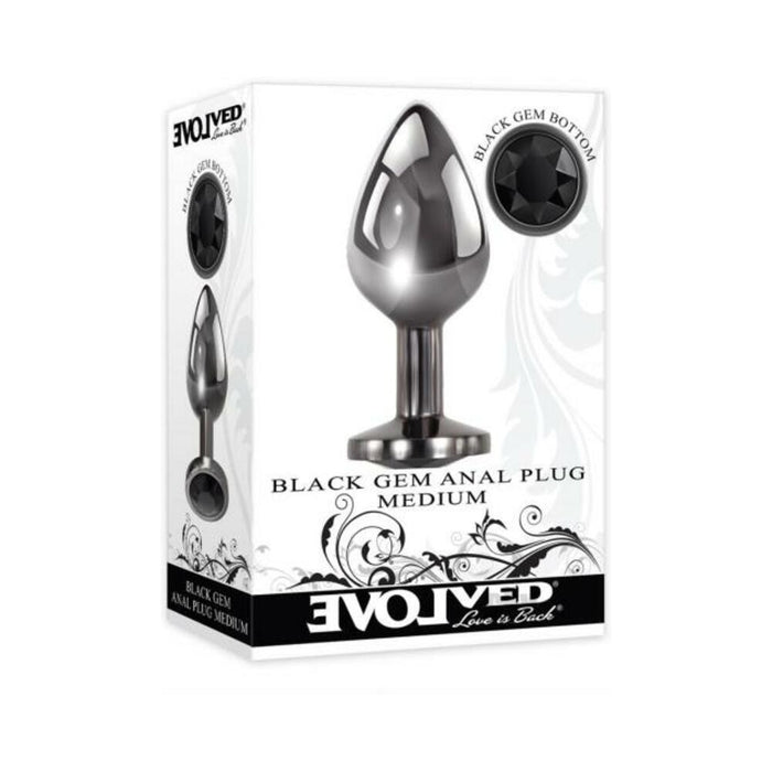 Evolved Black Gem Anal Plug Medium | cutebutkinky.com