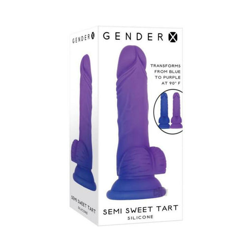 Gender X Semi Sweet Tart Color-changing Dildo Blue/purple | cutebutkinky.com