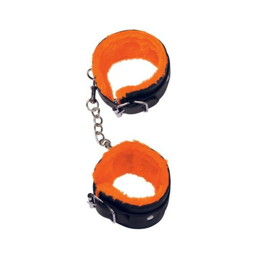 Love Cuffs Ankle Black Orange Lining | cutebutkinky.com