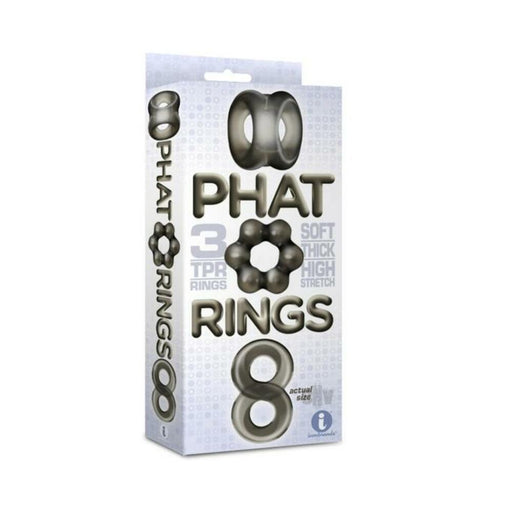 The 9's Phat Rings Smoke 1 Chunky Cock Rings | cutebutkinky.com
