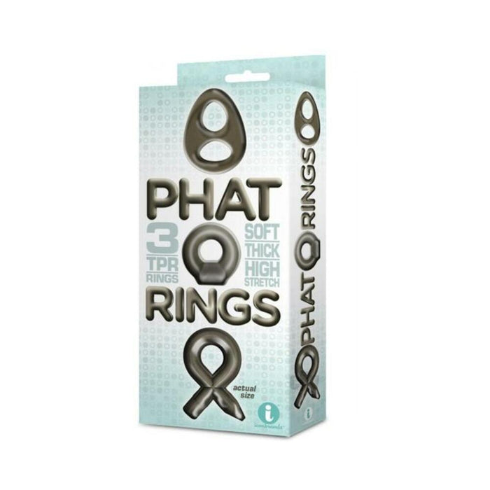 The 9's Phat Rings Smoke 2 Chunky Cock Rings | cutebutkinky.com