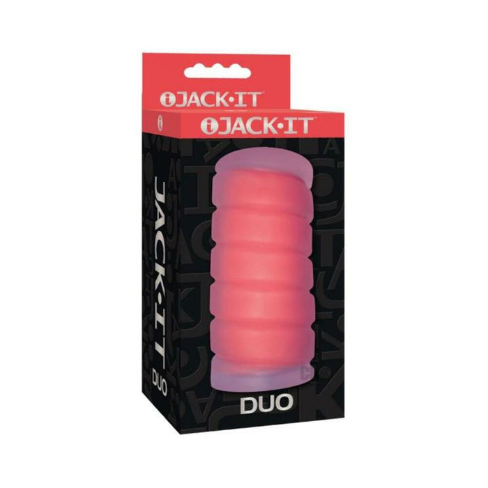 Jack-it Duo Stroker Cherry | cutebutkinky.com