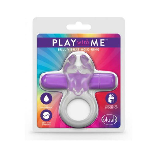 Play With Me - Bull Vibrating C-ring - Purple | cutebutkinky.com