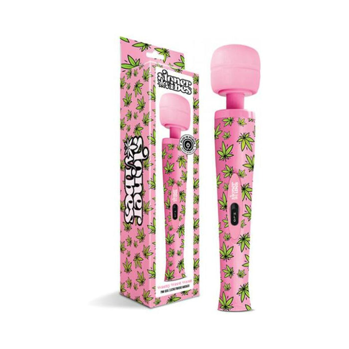 Stoner Vibes Wacky Weed Wand Massager Pink Kush | cutebutkinky.com