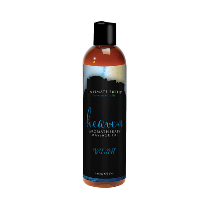 Intimate Earth Heaven Hazelnut Biscotti Massage Oil 8oz | cutebutkinky.com