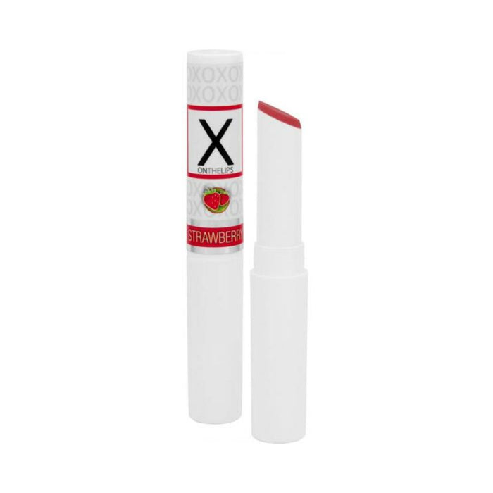 X On The Lips Buzzing Lip Balm With Pheromones Sizzling Strawberry .75 Ounce