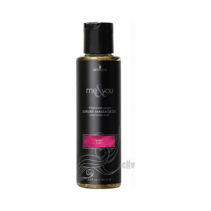 Me & You Berry Flirty Massage Oil 4.2 Oz. | cutebutkinky.com