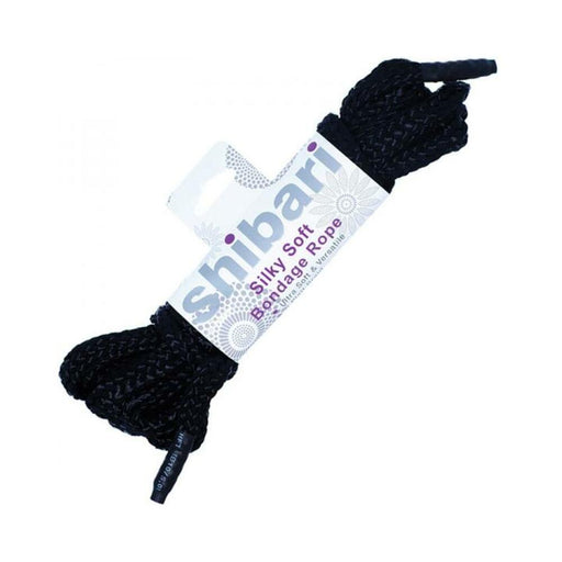 Shibari Silky Soft Bondage Rope 5 Meters - Black | cutebutkinky.com