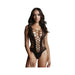 Shots Le Desir Contrast Fence Net Teddy Os Black | cutebutkinky.com