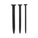 Shots Ouch Urethral Sounding Silicone Rugged Nail Plug Set - Black | cutebutkinky.com