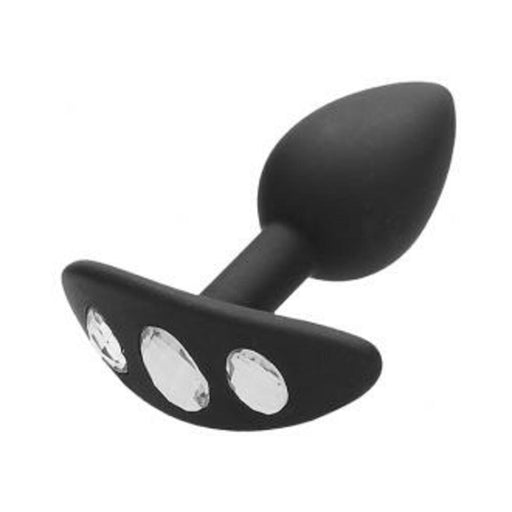 Ouch! Regular Diamond Butt Plug With Handle - Black | cutebutkinky.com