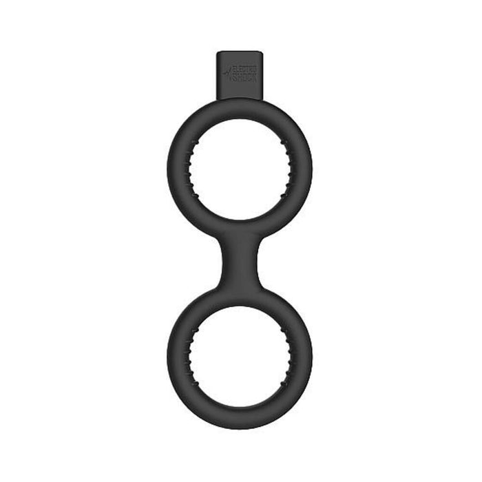 Electroshock E-Stimulation Cock And Ball Ring Black | cutebutkinky.com