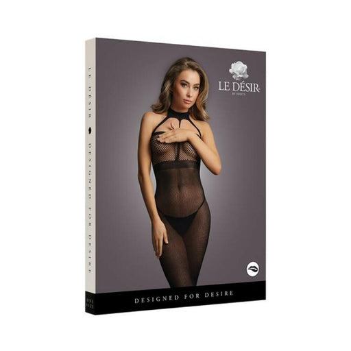 Shots Le Desir High-neck Dress Black O/s | cutebutkinky.com