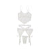 Bra, Garterbelt, And G-string White Os Hanging | cutebutkinky.com