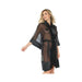 Sheer Robe Black Os Hanging | cutebutkinky.com