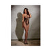 Dreamgirl Open-cup Bodystocking With Knitted Lace Teddy Design, Fishnet Legs, Open Crotch And Adjust | cutebutkinky.com