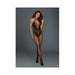 Dreamgirl Fishnet Bodystocking With Knitted Teddy Design, Strappy Neckline, Adjustable Halter Ties A | cutebutkinky.com
