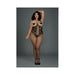 Dreamgirl Open-cup Bodystocking With Knitted Lace Teddy Design, Fishnet Legs, Open Crotch And Adjust | cutebutkinky.com