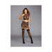 Dreamgirl Seamless Fishnet Two-piece Set Black Os | cutebutkinky.com