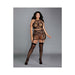 Dreamgirl Seamless Fishnet Two-piece Set Black Queen | cutebutkinky.com