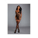 Dreamgirl Fishnet And Lace Two-piece Garter Dress With Separate Bralette Black Os | cutebutkinky.com