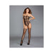 Dreamgirl Strapless Teddy Bodystocking With Pattern Mixing Details Of Fishnet And Geometric Pattern | cutebutkinky.com