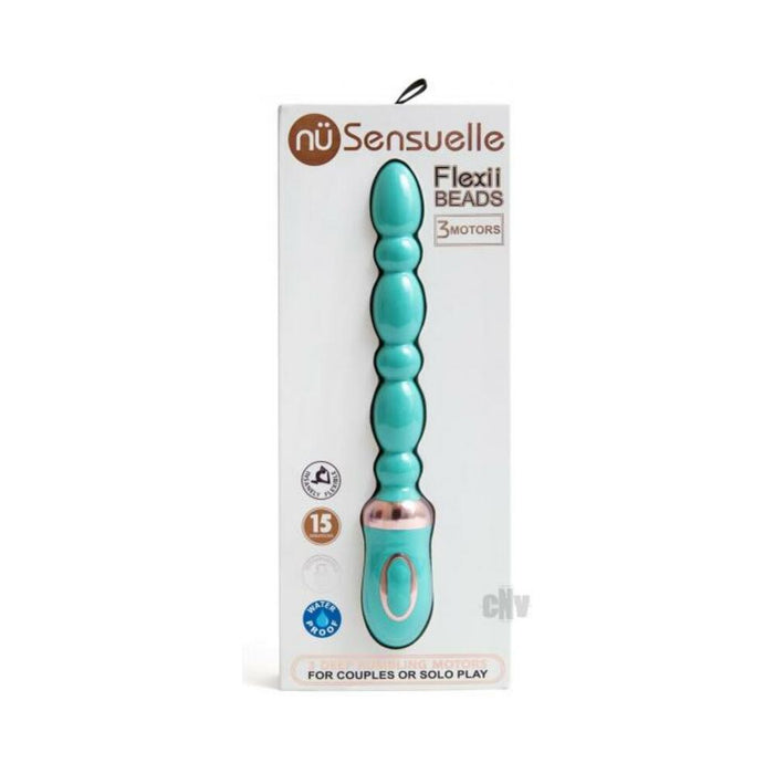 Sensuelle Flexii Beads Rechargeable Electric Blue | cutebutkinky.com