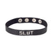 Small Leather Collar (slut) | cutebutkinky.com