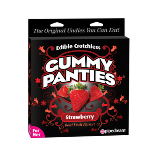 Edible Crotchless Gummy Panties Strawberry | cutebutkinky.com