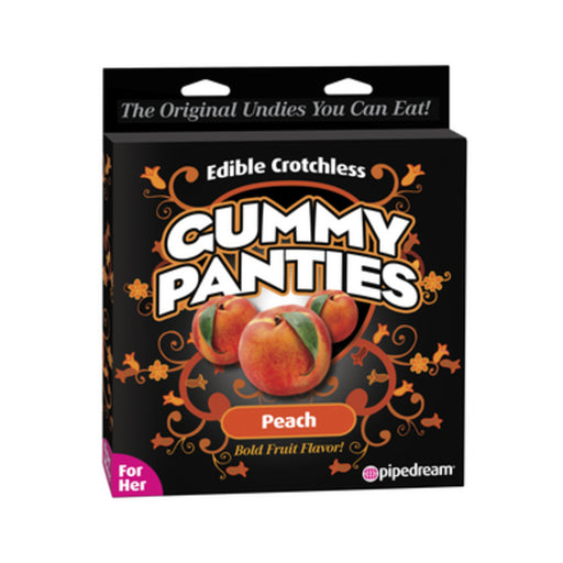 Edible Crotchless Gummy Panties Peach | cutebutkinky.com