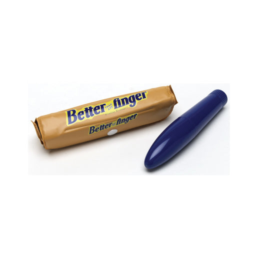 Better Than Any Finger Blue Vibrator | cutebutkinky.com