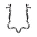 Fetish Fantasy Adjustable Nipple Chain Clamps Black | cutebutkinky.com