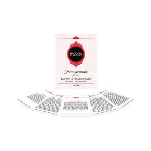 Passion Bath Salts & Suggestion Cards - Pomegranate | cutebutkinky.com