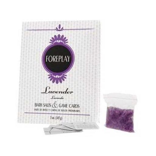 Foreplay Bath Salts & Game Cards - Lavender | cutebutkinky.com